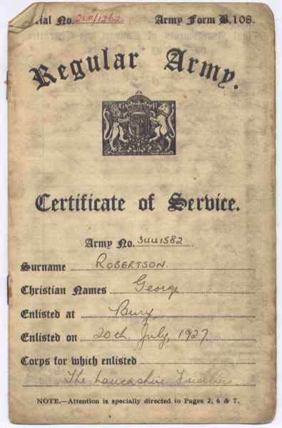 Images/George Robertson Army Papers (6)..jpg